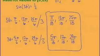 How to solve trig equations involving multiple angles