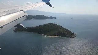 SKIATHOS LANDING - Tui 737-800NG Approach and Landing at Skiathos Airport (JSI) Greece