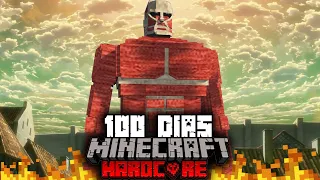🟥Sobreviví 100 Días en un APOCALIPSIS de TITANES en Minecraft Hardcore...Esto fue lo que Pasó