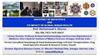 Discovery of Hepatitis E & its Impact on Global Human Health.