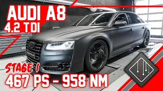 Audi A8 4H 4.2 TDI Stage 1 | Chiptuning - Dyno - 100-200 km/h | mcchip-dkr