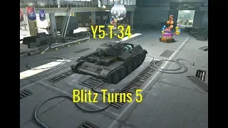 Wot blitz Y5 T-34 kinda OP