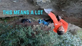 Going beyond just a climb - FA Thumbs Up, 29/8a, Elphinstone, Blue Mountains