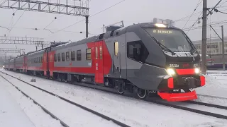 Электропоезд ЭП2ДМ-0251 на Свердловской ЖД (Испытания)