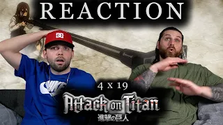 Attack on Titan 4x19 REACTION!! "Two Brothers"