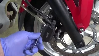 Honda NC750X Brake Fluid Change.