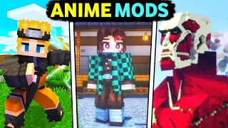 Top 5 Anime Mods For Mcpe ( 1.20+ ) || Best Anime Mods For Minecraft Pocket Edition 😆