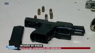 Pistolas são apreendidas após denúncias no Invasão do Bubas