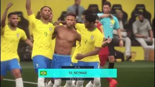 BRAZIL vs Belgium Fifa world cup Russia 2018 Football MATCH pes2019