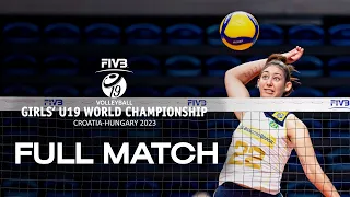 BRA🇧🇷 vs. BUL🇧🇬 - Full Match | Girls' U19 World Championship | Pool C