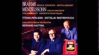 Brahms Double Concerto in A minor, Perlman, Rostropovich