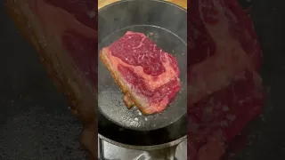 Perfectly seared ribeye steaks