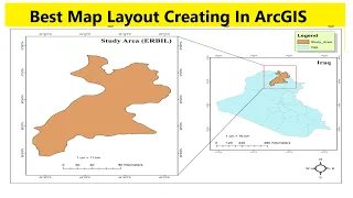 How to Create Best Map for Study Area | Create Map Layout in ArcGIS