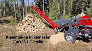 Klapintekoa Pilkemaster EVO 36 HC lite koneella.