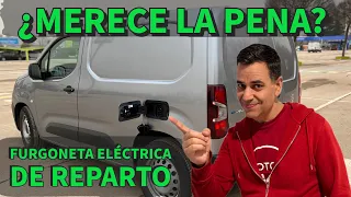 FURGONETA ELÉCTRICA para reparto ¿MERECE la PENA? PRUEBA de AUTONOMÍA Peugeot e Partner MOTORK