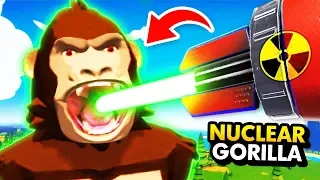 EATING NUCLEAR POWERS In VR Gorilla Simulator (Funny GrowRilla Virtual Reality Gameplay)