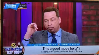 😂 Chris Broussard Asking If James Harden Is Retarded After Being Traded To The Clippers