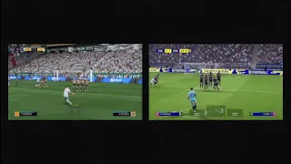 Free Kick Comparison efootball 22 vs FIFA 22 Long Version