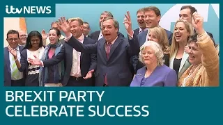 Brexit Party celebrates after dramatic European elections | ITV News