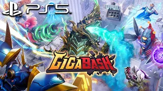 GigaBash (PS5) Free-For-All & Team Battle Gameplay - All Characters [4K 60FPS]