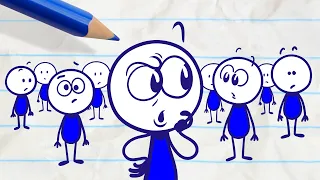 ❓❔ Can Pencilmate connect the dots ❓❔ Animated Cartoons Characters | Pencilmation