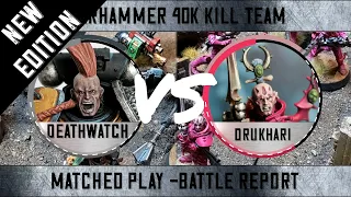 Deathwatch VS Drukhari / Warhammer 40k Kill Team Battle Report (NEW EDITION)