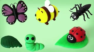 🔴DIY MINIATURE BUGS / INSECTS COMPILATION - Easy Polymer Clay, Fondant Tutorial