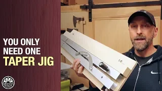 You Only Need One Taper Jig // Woodworking