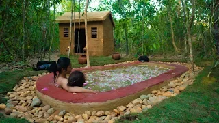 Girls Building The Most Beautiful Dream Home with Mini Pool