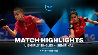 Lilou Massart vs Vartikar Pritha Priya | WTT Youth Contender Tunis | U15 GS SF