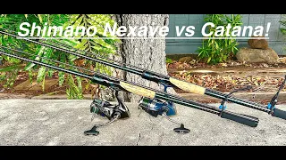 Shimano Nexave 3000 vs Catana 3000 on Handing Magic Rods!