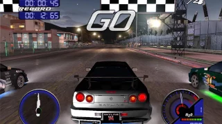 Juiced 1 - Drag Race - Nissan Skyline R34 Gameplay