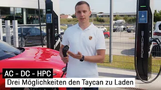 Time for Tech - Porsche Taycan Laden // Ihre drei Möglichkeiten mit AC, DC und HPC