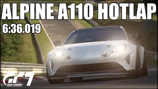 GRAN TURISMO 7 ALPINE A110| FULLY MAXED | NORDSCHLEIFE HOTLAP [6:36.019]