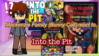 Mackenzie Family react to Into the Pit song [] FNAF Fazbear Frights Bunny Call + Into the Pit [] GC
