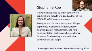 Webinar: Building a vision for achieving net-zero food systems by 2050