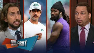 Aaron Rodgers challenges Jets O-Line, Dalvin Cook to make NYJ contenders? | NFL | FIRST THINGS FIRST