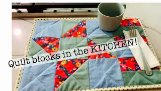 Turn your quilt block into a PLACEMAT! | simple solution | Easy project