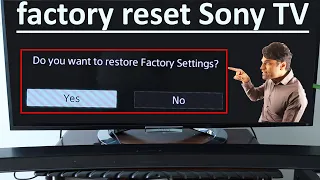 How to do a factory reset on Sony Bravia TV