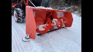 Kubota Snow Blower Skid Shoe Version 2.0 a complete rework to leave the gravel on your driveway.