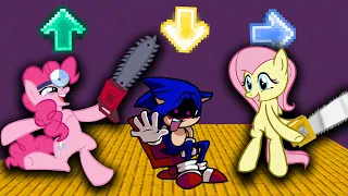 FNF Character Test | Gameplay VS Playground | VS Caught Sonic VS Fluttershy VS Pinkie Pie