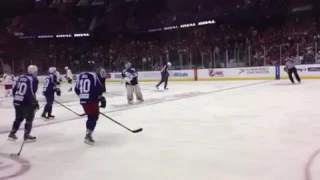 Champs for Charity Game Nicklas Backstrom scores shootout goal on Craig Anderson 10/26/12