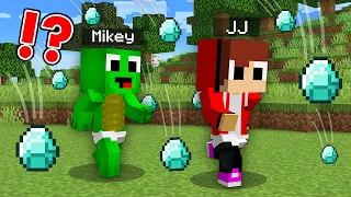 Diamond Rain vs Security House JJ and Mikey in Minecraft Baby Challenge in Minecraft (Maizen Mazien)