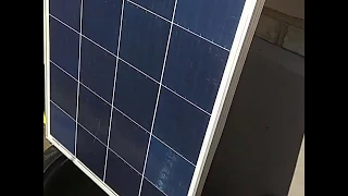 Проверка солнечной панели на 150 ватт.