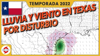 Fuertes aguaceros y lluvias en Texas. Entre miércoles y jueves.