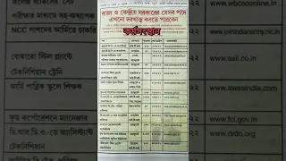 এই সপ্তাহের কর্মসংস্থান পেপার | 17 September 2022 Karmasangsthan Paper | Today karmasangsthan paper