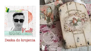 🌿 Deska do krojenia 🌿 Decoupage tutotial #cuttingboard #decoupage #tutorial | K.mill