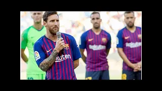 Lionel Messi gives stunning speech in Barcelona’s Joan Gamper final