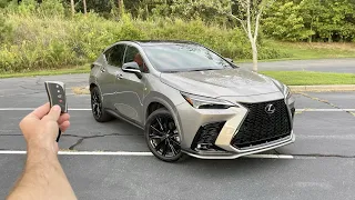 2023 Lexus NX350 F Sport Handling: Start Up, Test Drive, Walkaround, POV and Review