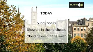 Sunday afternoon Scotland forecast - 11/10/20